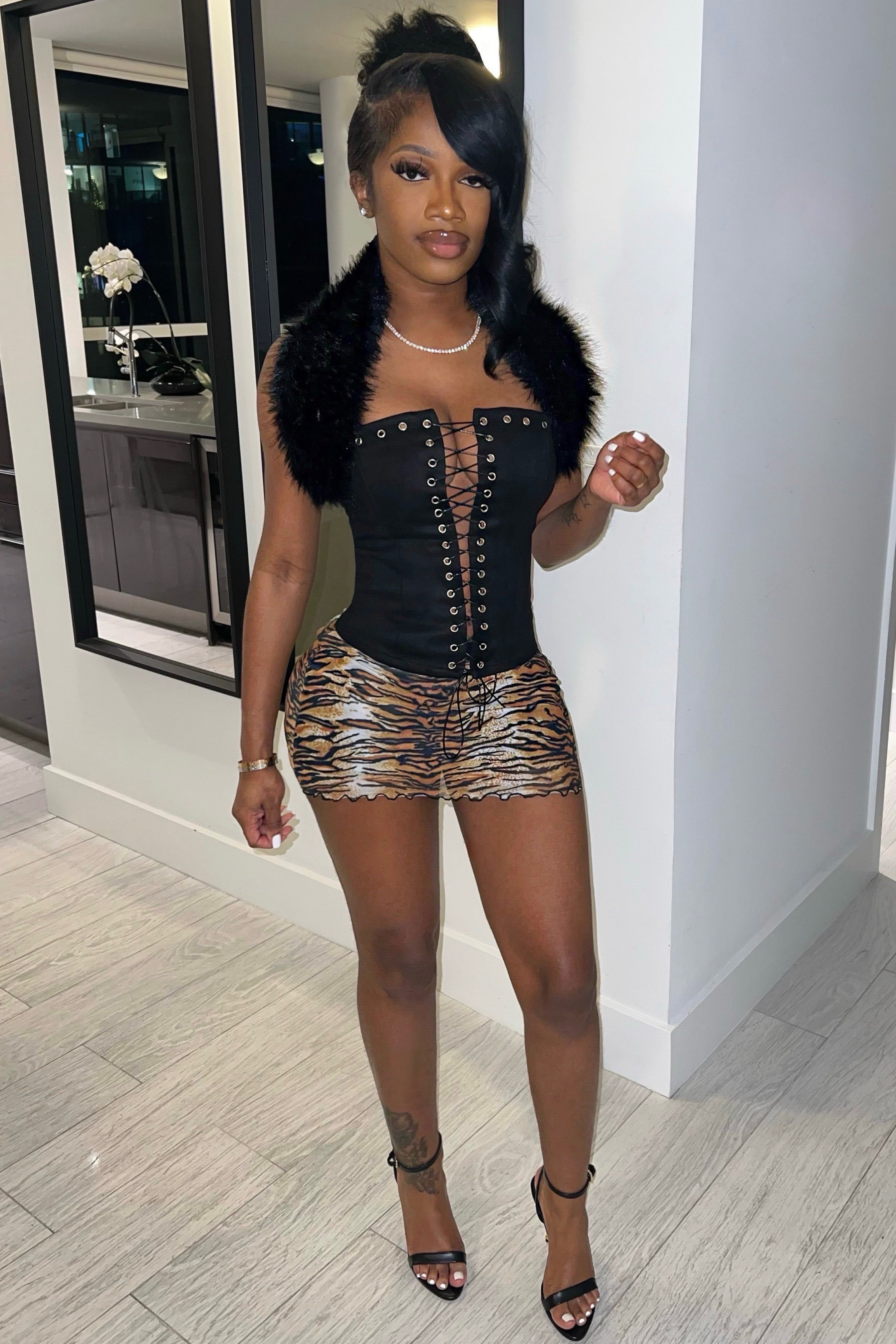 FUR CORSET TOP – Pearls Locker